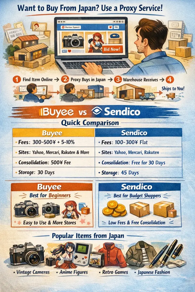 Buyee vs Sendico: Which Japan Proxy Service Should You Use in 2026?