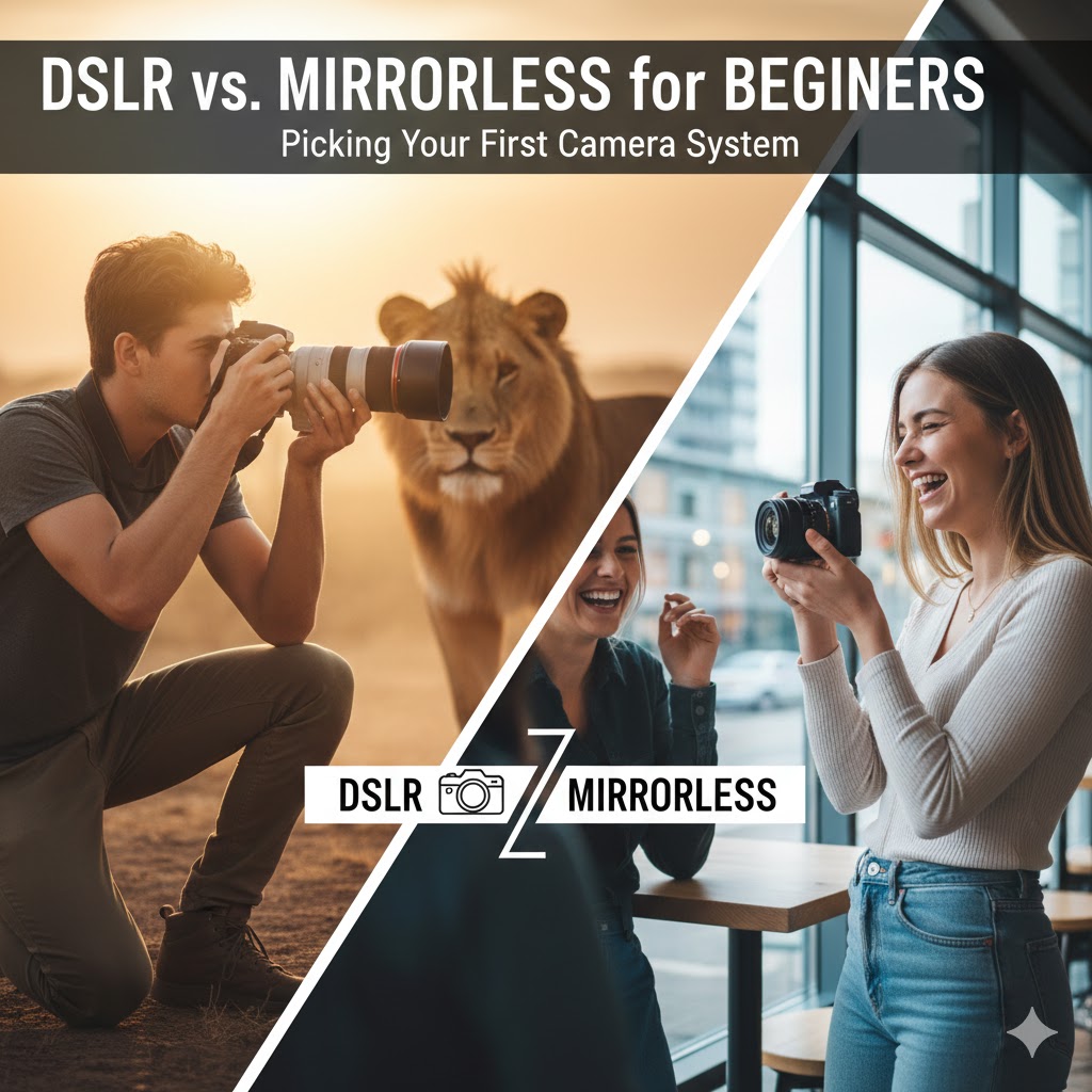 DSLR vs Mirrorless for Beginners: Which Camera Type Should You Buy?