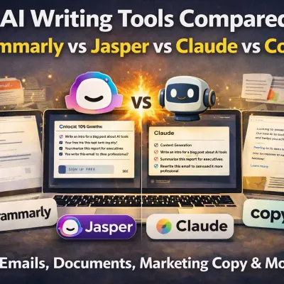 Best AI Writing Tools 2026 [Tested]: Grammarly vs Jasper vs Claude